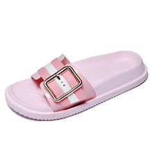 Load image into Gallery viewer, summer fashion female femme red green pink tong slider dame huose beach outside slippers flat pool shoe slide with for women tap