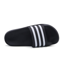Load image into Gallery viewer, 2018 New Summer Beach Slippers Men Women Fashion Stripe Flat Bath Home Slipers Male Shoes Summer Sandals Indoor Slippers Men
