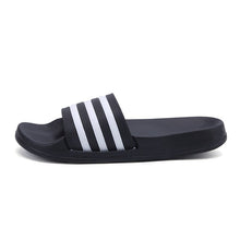 Load image into Gallery viewer, 2018 New Summer Beach Slippers Men Women Fashion Stripe Flat Bath Home Slipers Male Shoes Summer Sandals Indoor Slippers Men