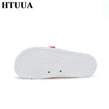 Load image into Gallery viewer, HTUUA 2018 New Couple Bathroom Slippers Women Men Unisex Fashion Brand Outdoors Indoor Home Slippers Non-slip Floor Slides SX755